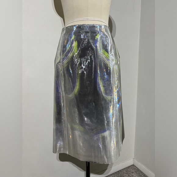 3500$ MAISON MARGIELA SKIRT SILVER MIDI SIZE SMALL - Picture 14 of 16